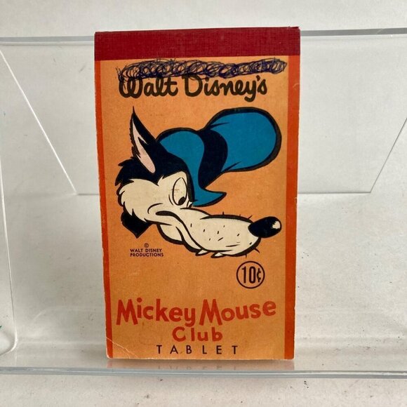 Accents | Vintage 195s Walt Disneys Mickey Mouse Club Tablet Note Pad ...